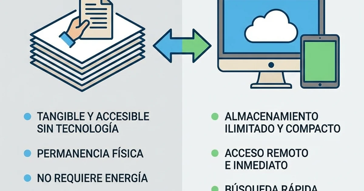 Comparación físico vs digital