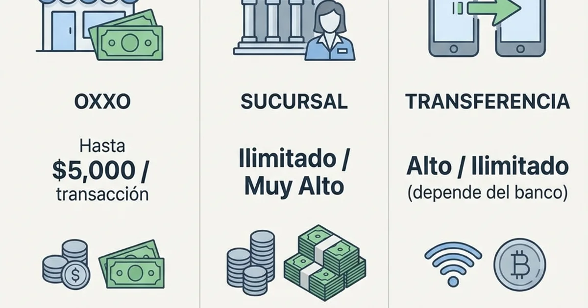 Comparación de límites de depósito
