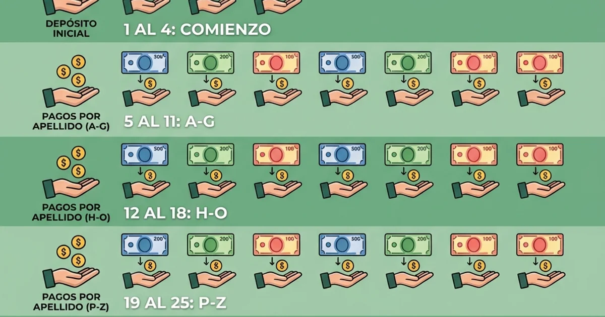 Calendario de pagos pensión 2026