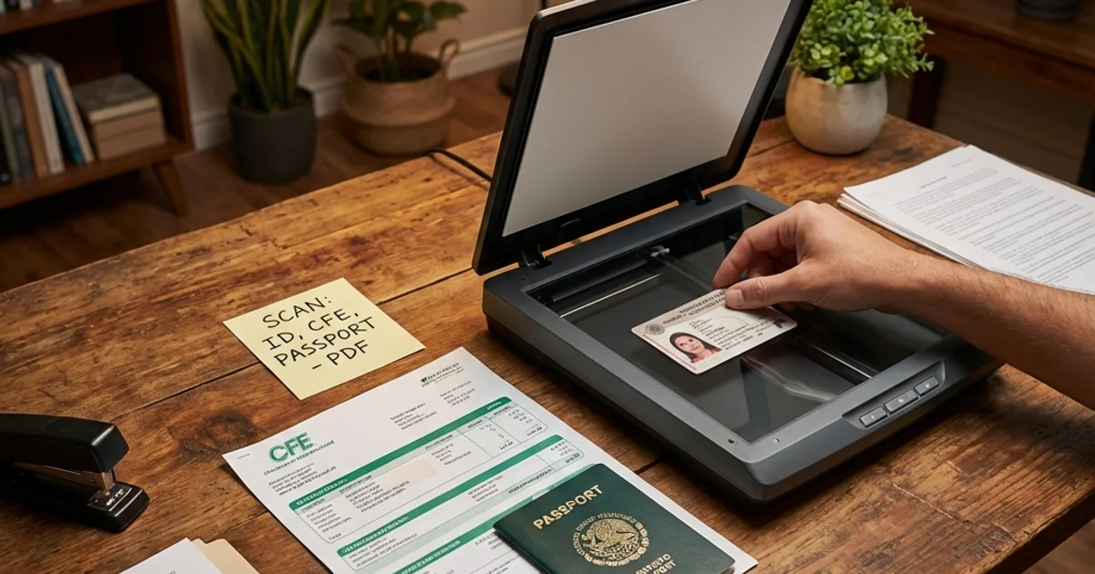 Documentos preparados para escanear