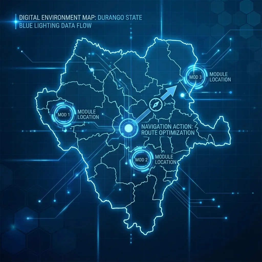 Mapa de módulos en Durango