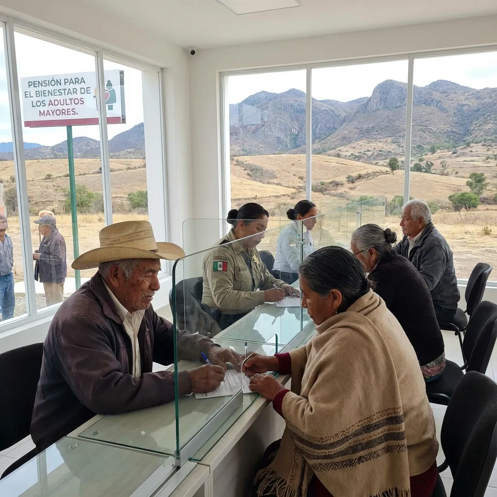 Adulto mayor en módulo Hidalgo